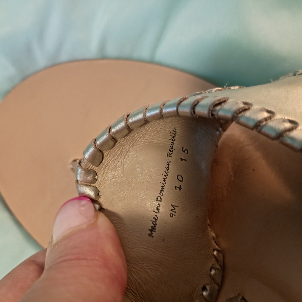 Jack Rogers Silver Wedge Sandals - Picture 4 of 5